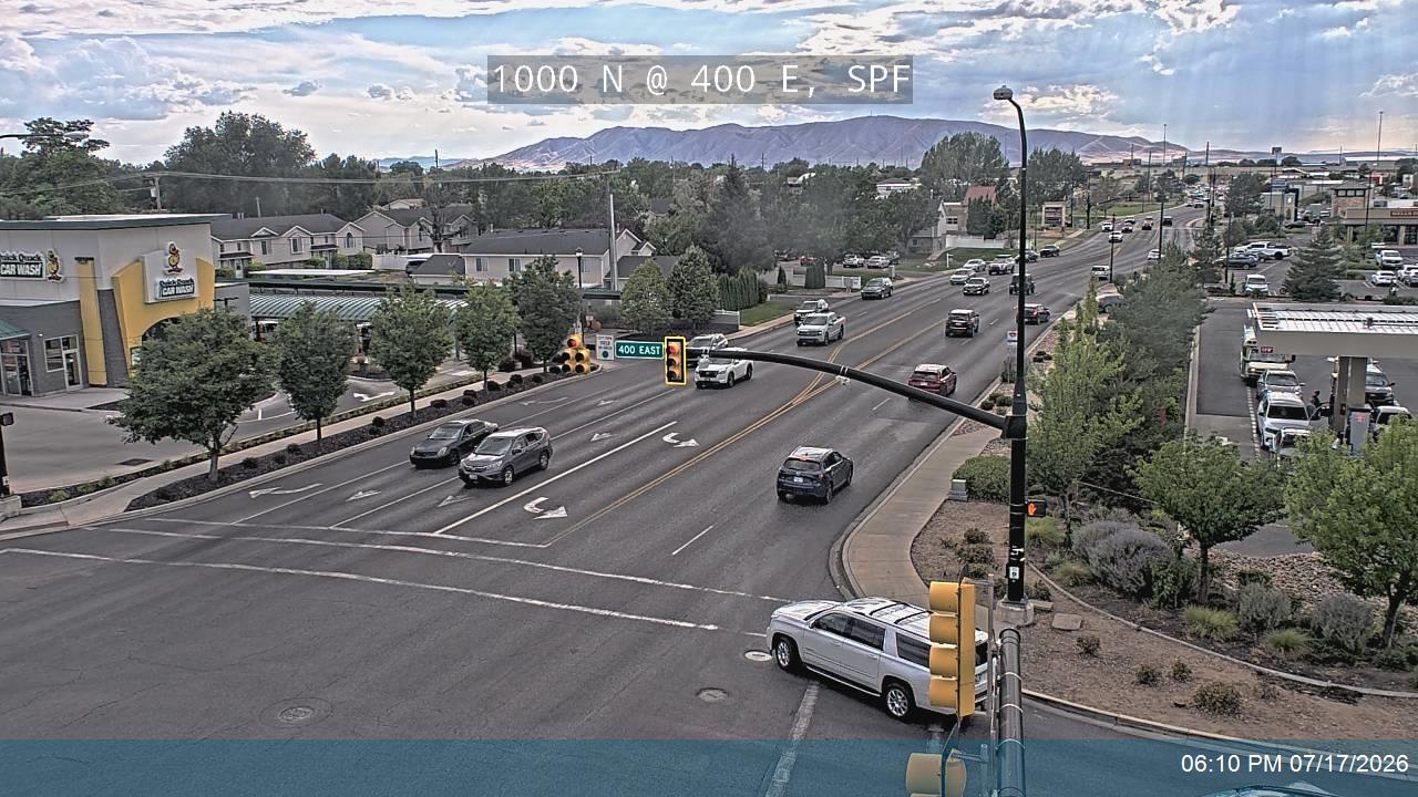 1000 N traffic camera, view east, Spanish Fork, Utah