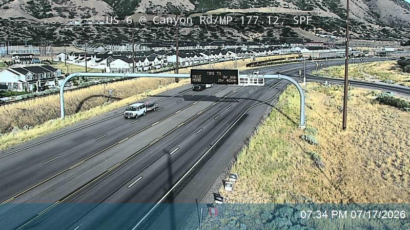 US-6 traffic camera, Spanish Fork, Utah
