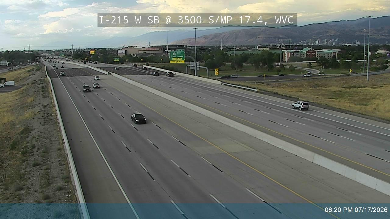 I-215 traffic camera, view south, West Valley City