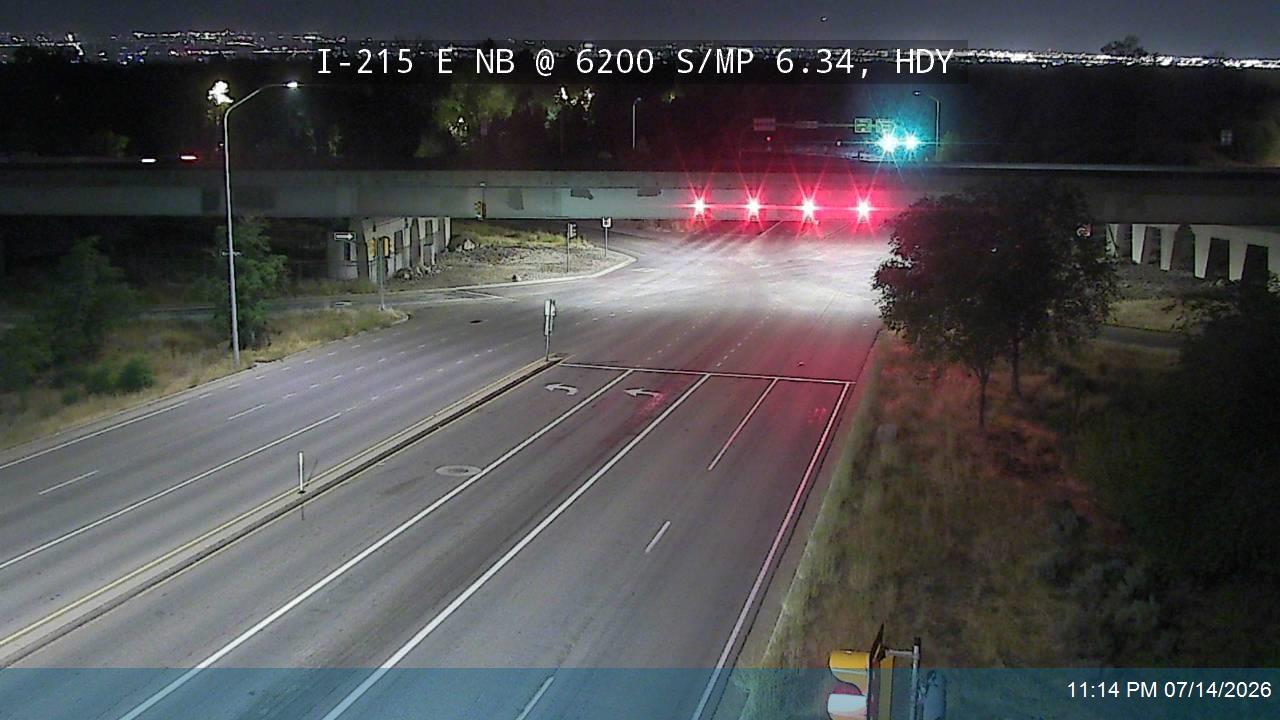 I-215 E NB @ 6200 S / SR-190/ MP 6.34, HDY