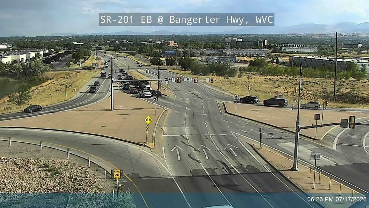SR-201 traffic camera, view east, West Valley City, Utah