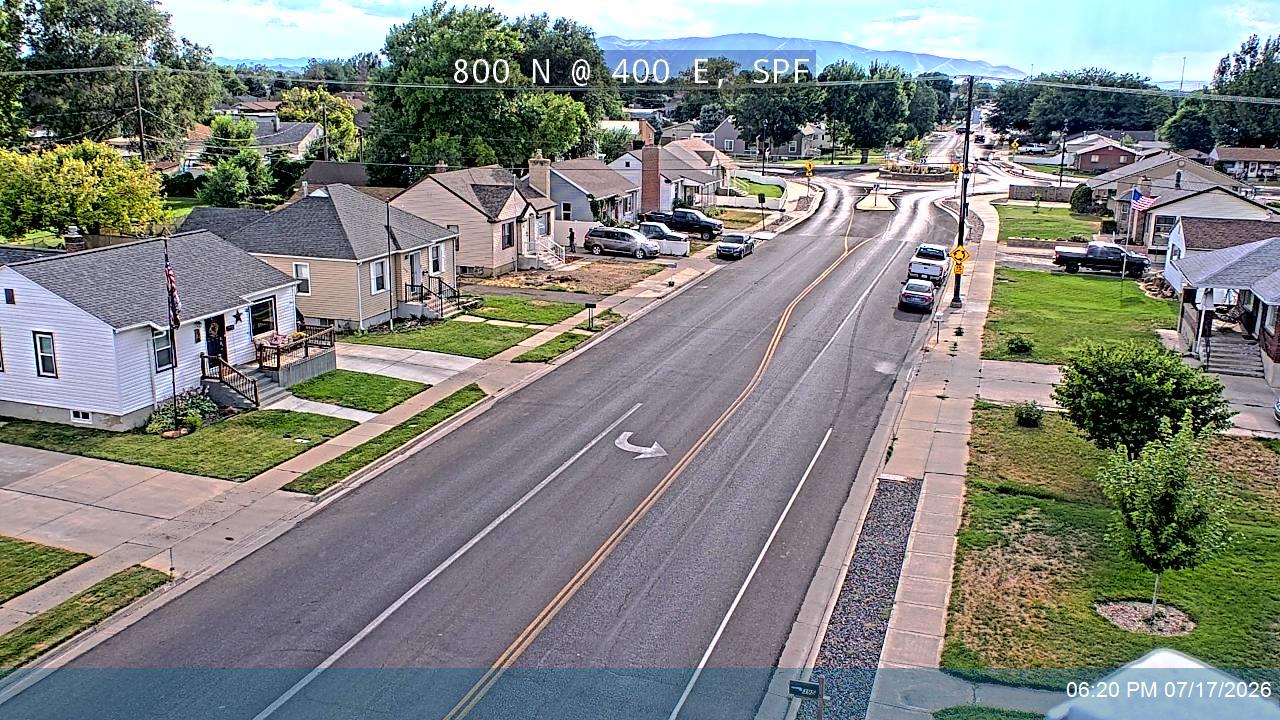 800 N traffic camera, view north, Spanish Fork, Utah