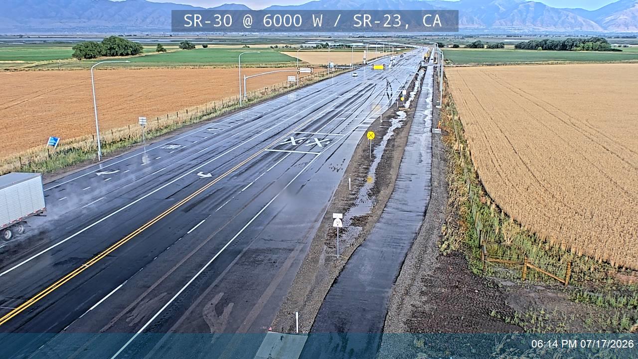 SR-30 @ 6000 W / SR-23, CA traffic camera, Cache County