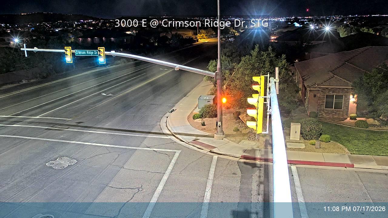 3000 E traffic camera, view north, St. George, Utah