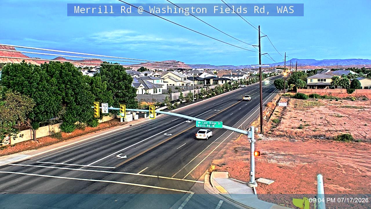 Cross Roads Blvd traffic camera, view south, Washington, Utah