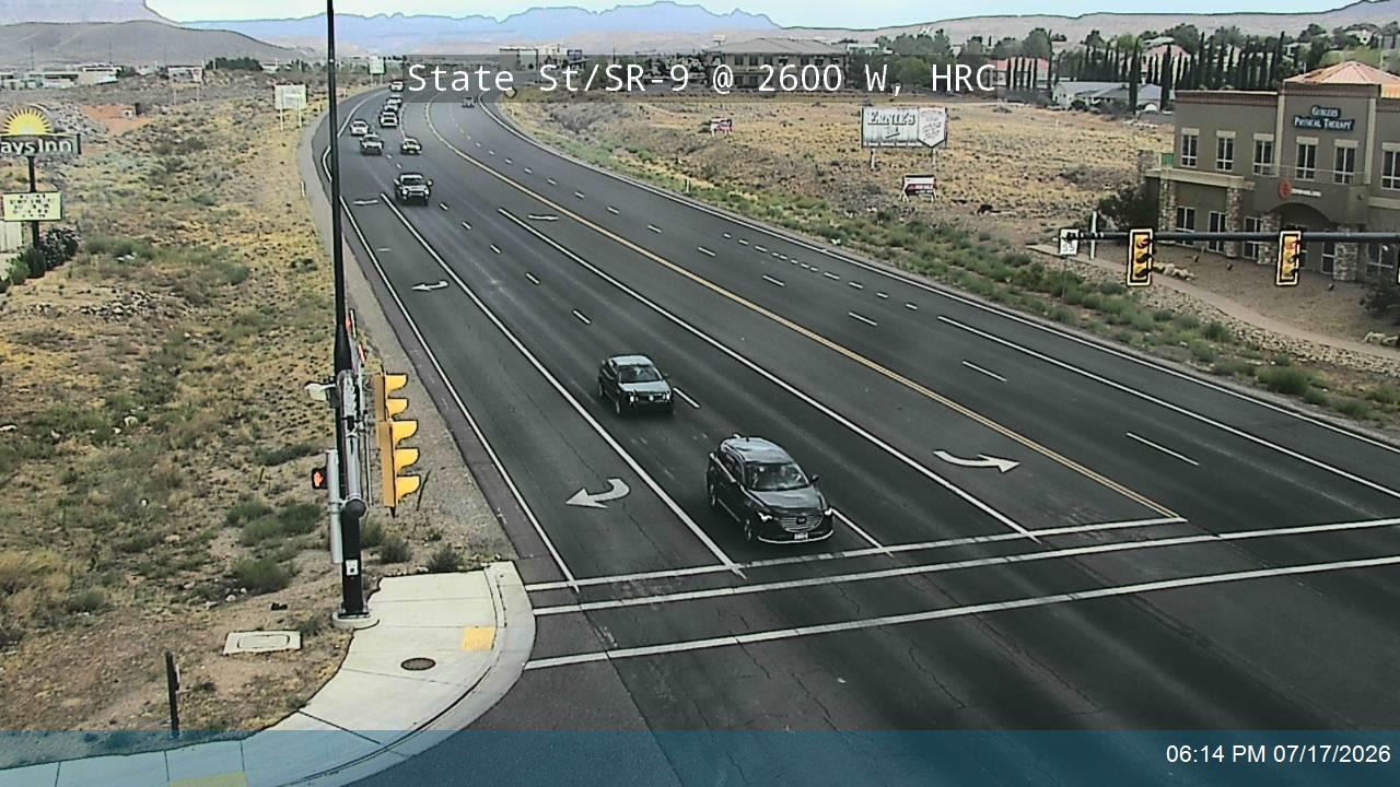 SR-9 traffic camera, view west, Hurricane, Utah