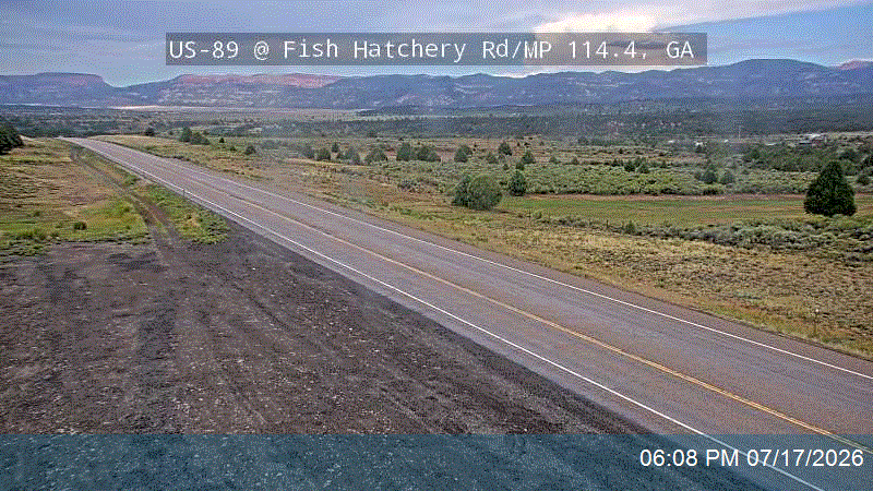 US-89 traffic camera, view north