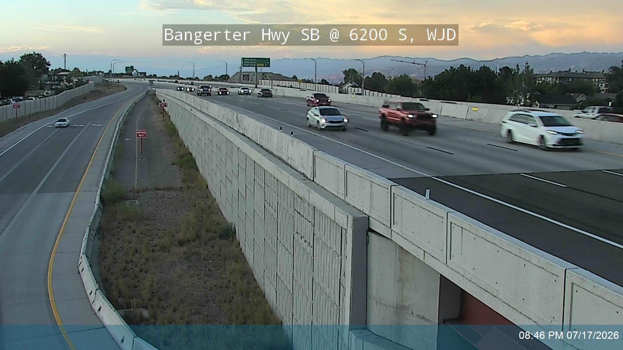 SR-154 traffic camera, view south, West Jordan