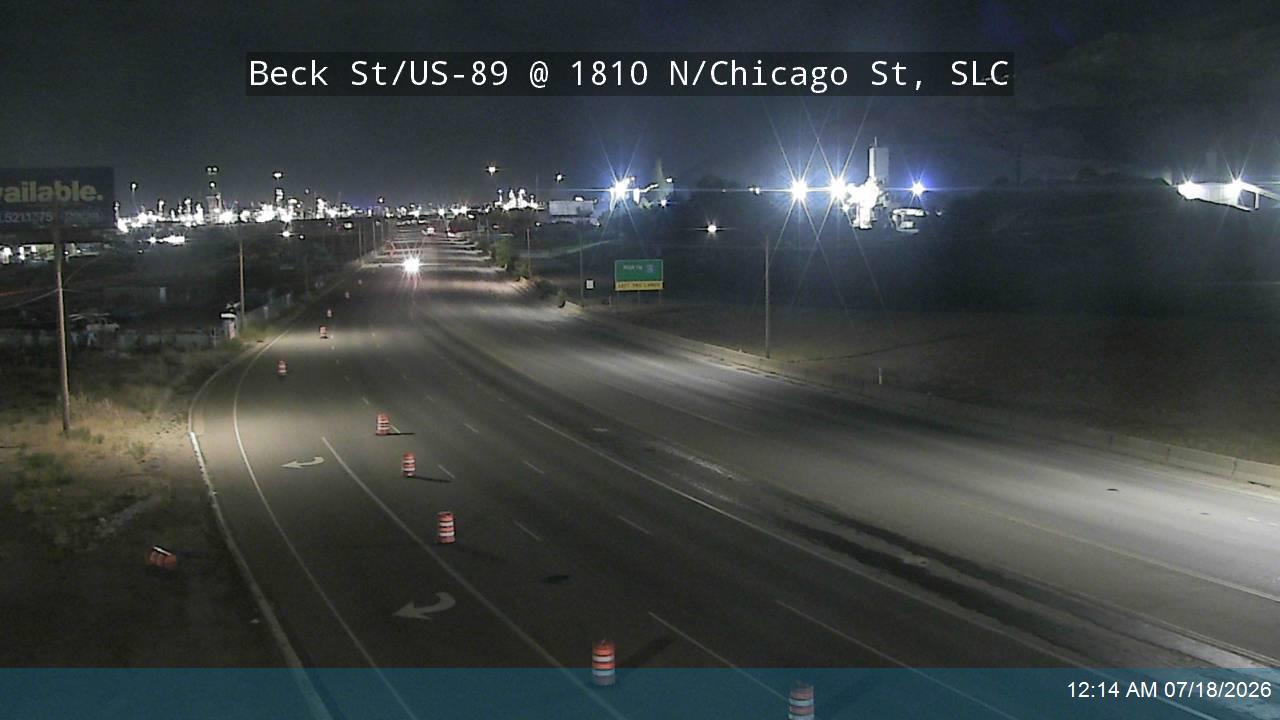 US-89 traffic camera, view south, Salt Lake City
