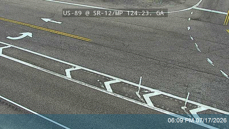 US-89 traffic camera, view east