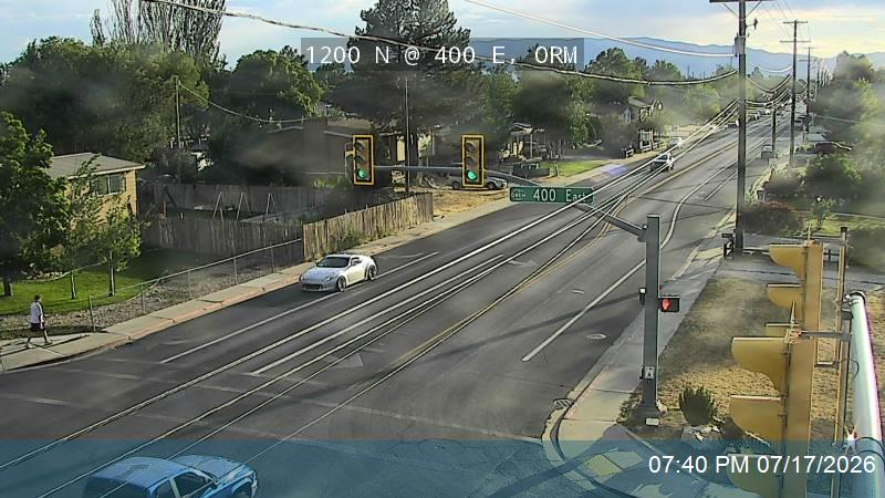 1200 N traffic camera, view east, Orem, Utah