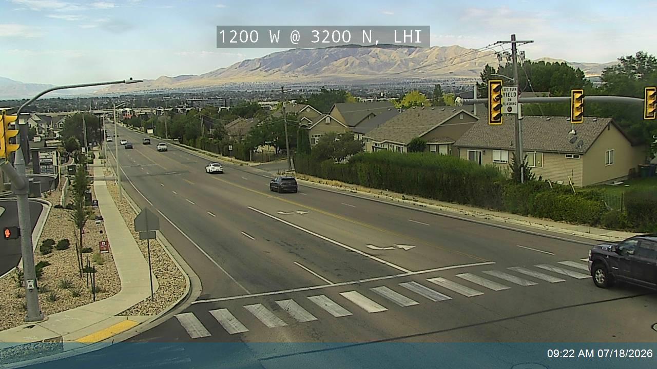 1200 W traffic camera, view north, Lehi, Utah