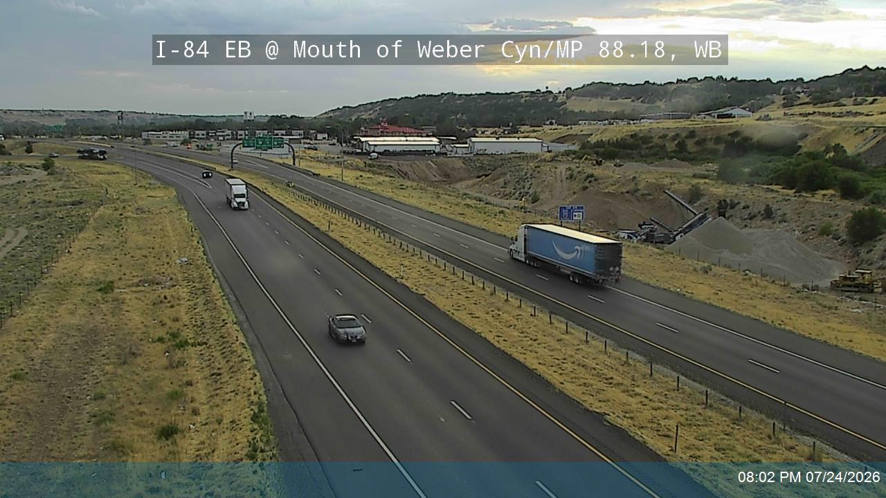 I-84 EB @ Mouth of Weber Cyn / MP 88.18, WB