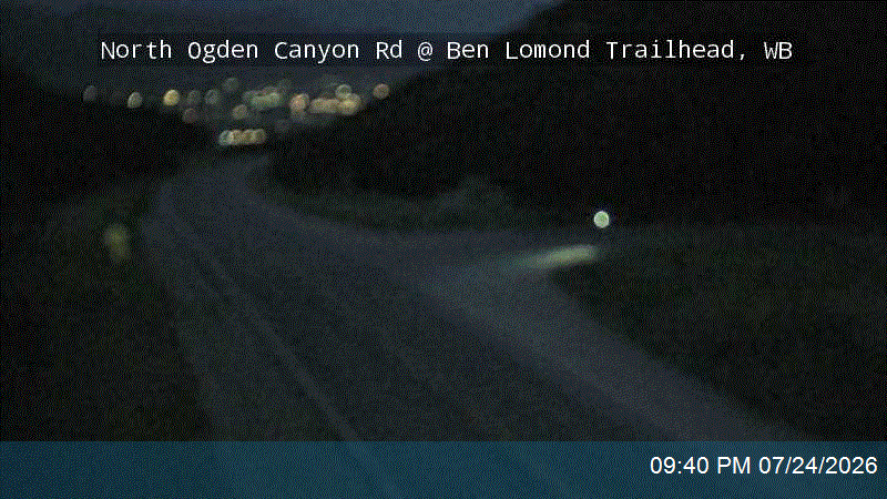 North Ogden Canyon Rd @ Ben Lomond Trailhead, WB