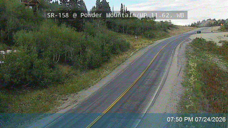 SR-158 @ Powder Mountain / MP 11.62, WB
