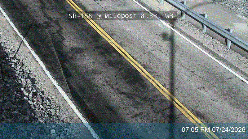 SR-158 @ Milepost 8.33, WB