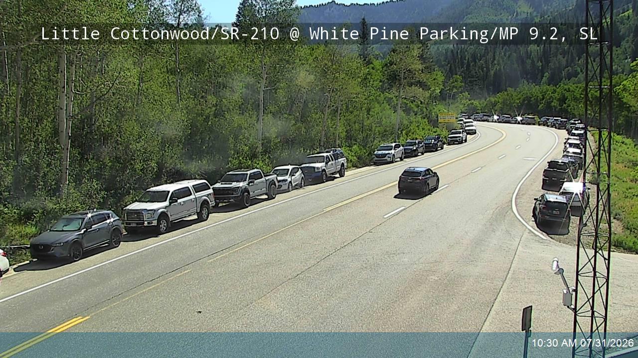Little Cottonwood Rd / SR-210 EB @ White Pine Parking / MP 9.2, SL