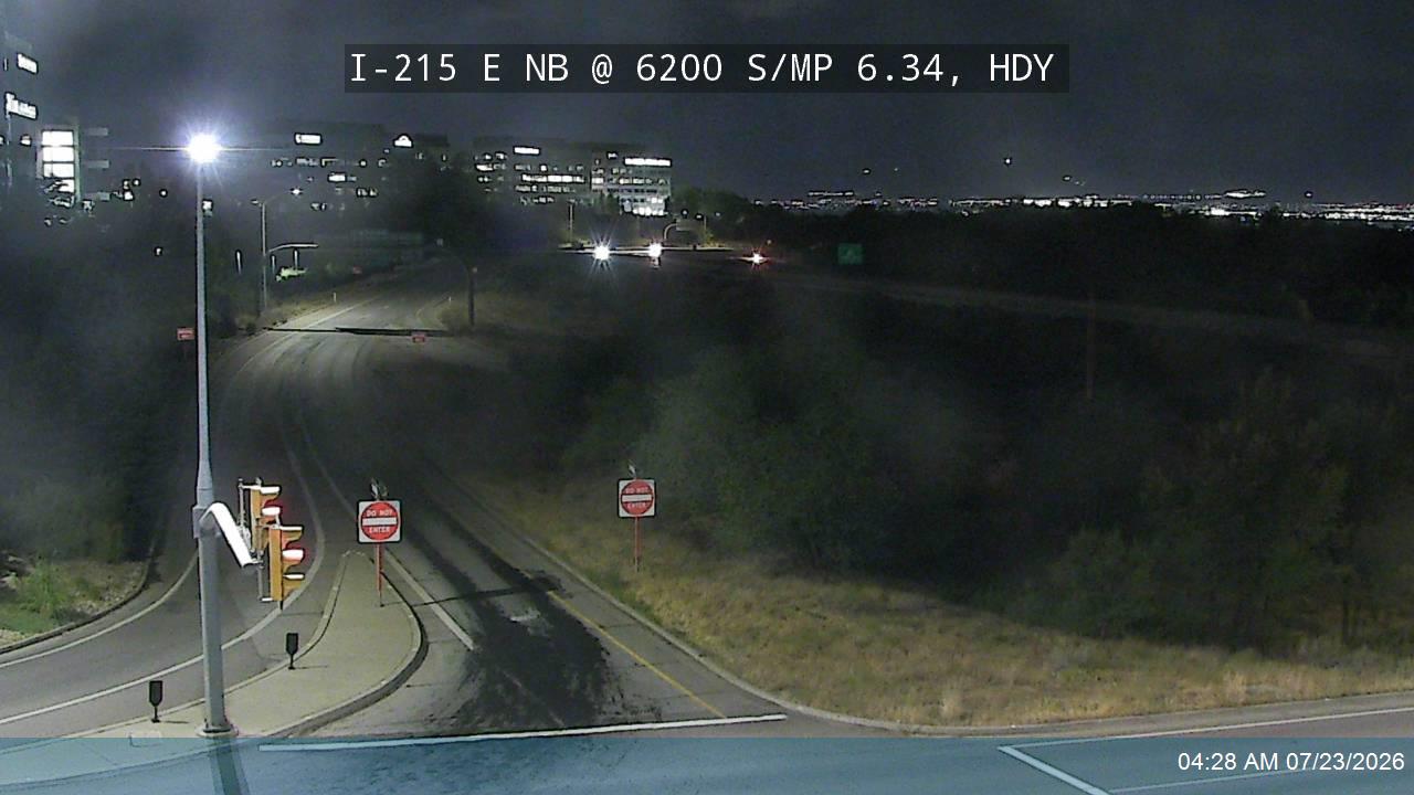 I-215 E NB @ 6200 S / SR-190/ MP 6.34, HDY