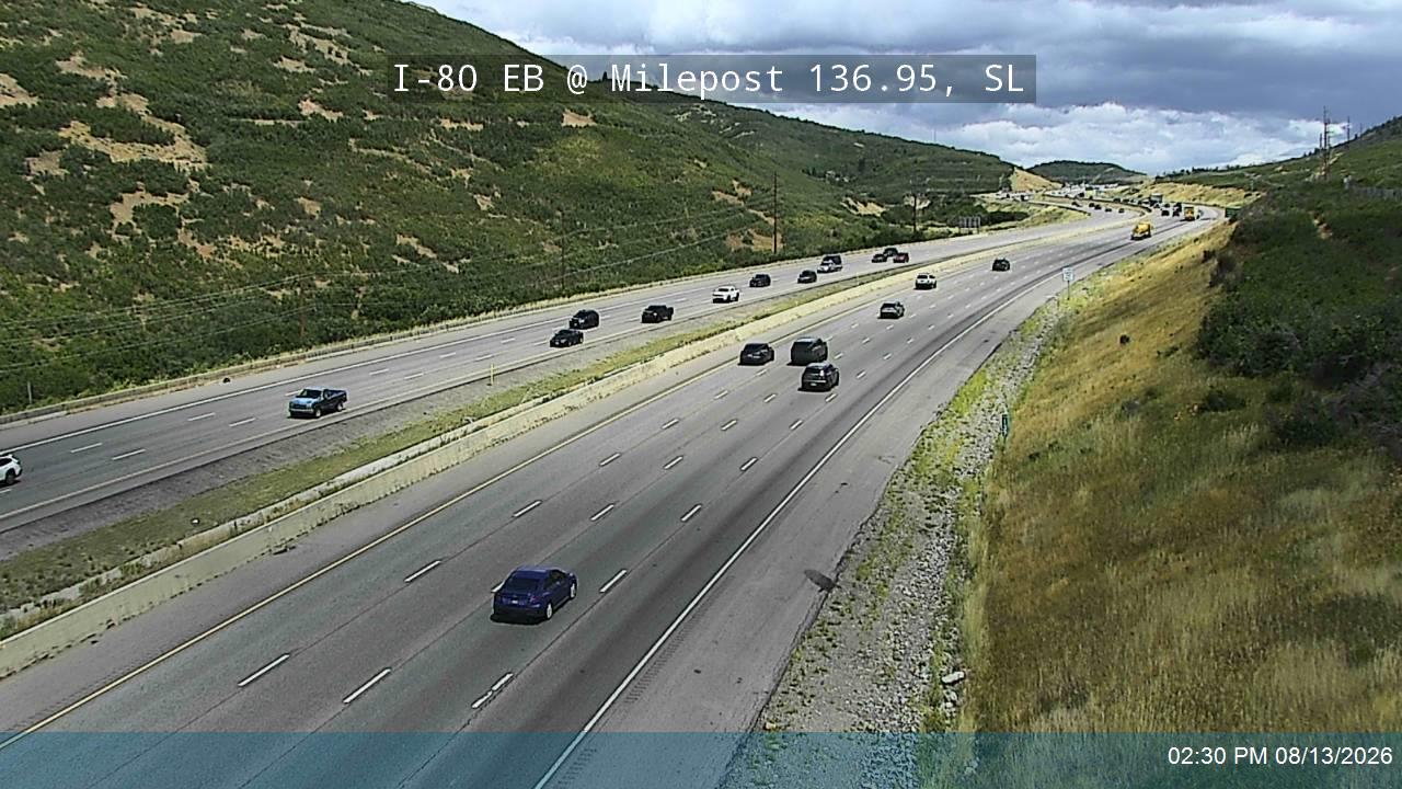 I-80 Parleys Canyon EB @ Milepost 136.95, SL