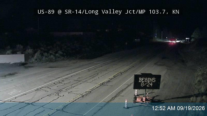 Live UDOT road camera: US-89 at SR-14, Long Valley Junction, milepost 103.7