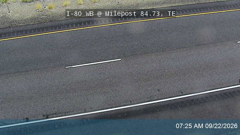 I-80 WB @ Milepost 84.73, TE