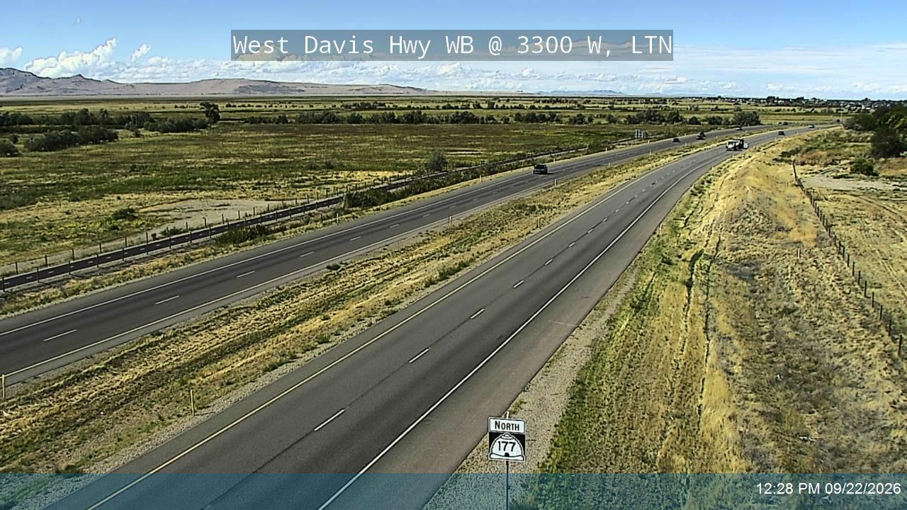 West Davis Hwy / SR-177 WB @ 3300 W / MP 10.15, LTN