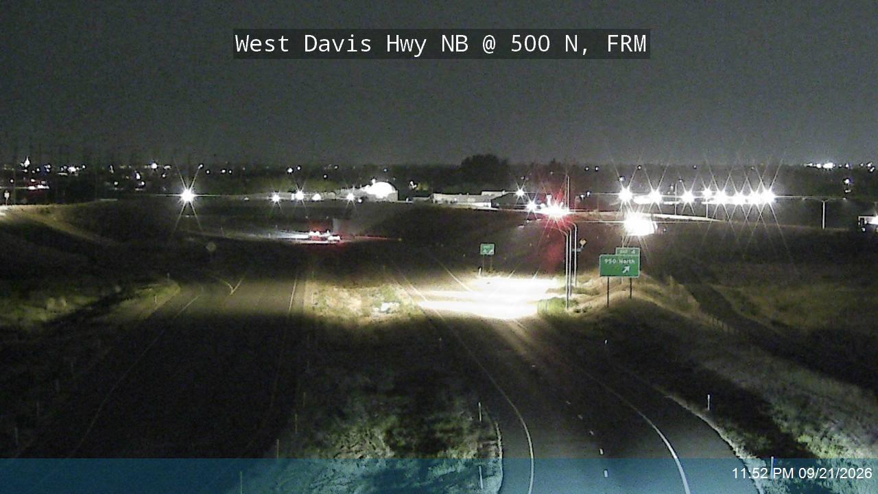 West Davis Hwy / SR-177 NB @ 500 N / MP 3.44, FRM