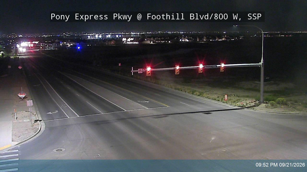 Pony Express Pkwy @ Foothill Blvd / 800 W, SSP