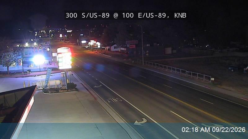 300 S / US-89 @ 100 E / US-89/US-89A, KNB