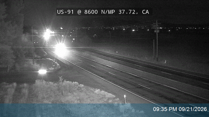US-91 @ 8600 N / MP 37.72, CA