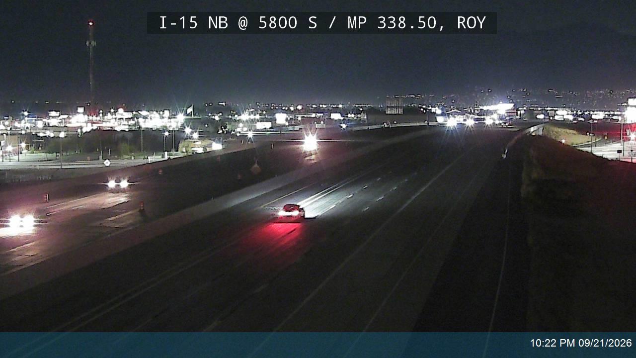 I-15 NB @ 5800 S / MP 338.50, ROY