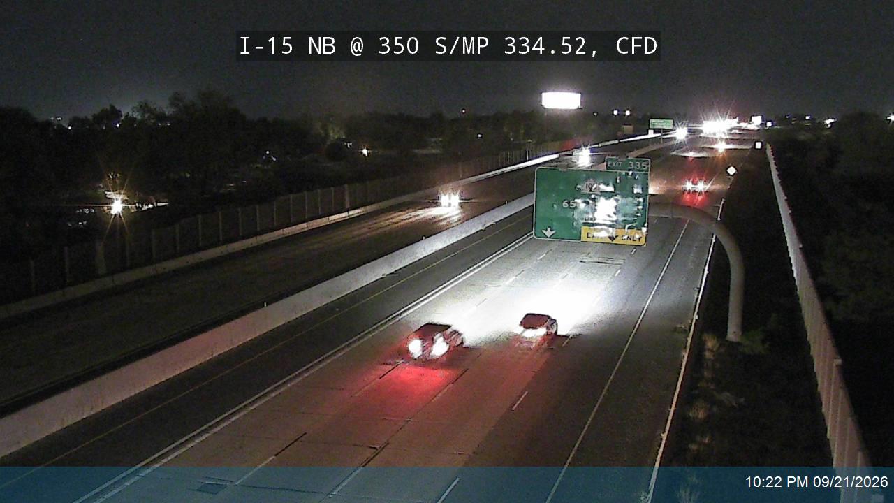 I-15 NB @ 350 S / MP 334.52, CFD