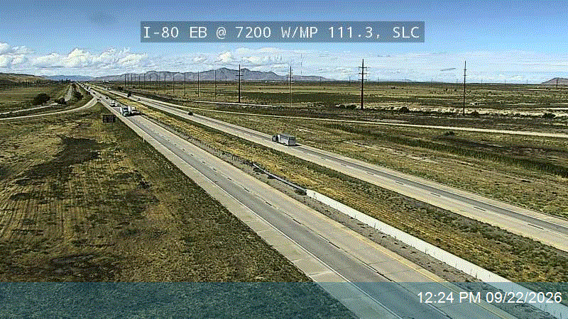 I-80 EB @ 7200 W / MP 111.3, SLC