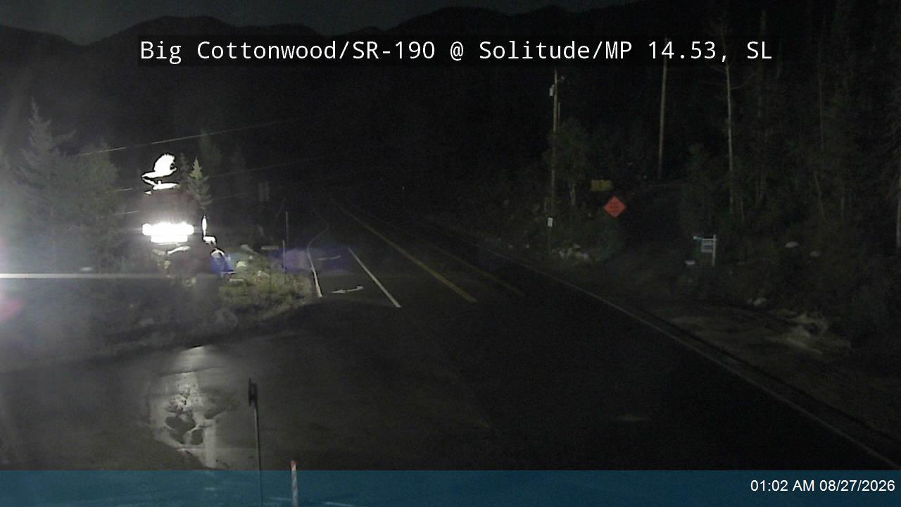 Big Cottonwood Canyon Rd / SR-190 @ Solitude / MP 14.53, SL