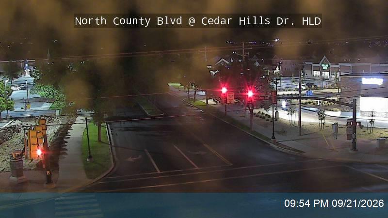 North County Blvd / 4800 W / SR-129 @ Cedar Hills Dr / 10100 N, HLD
