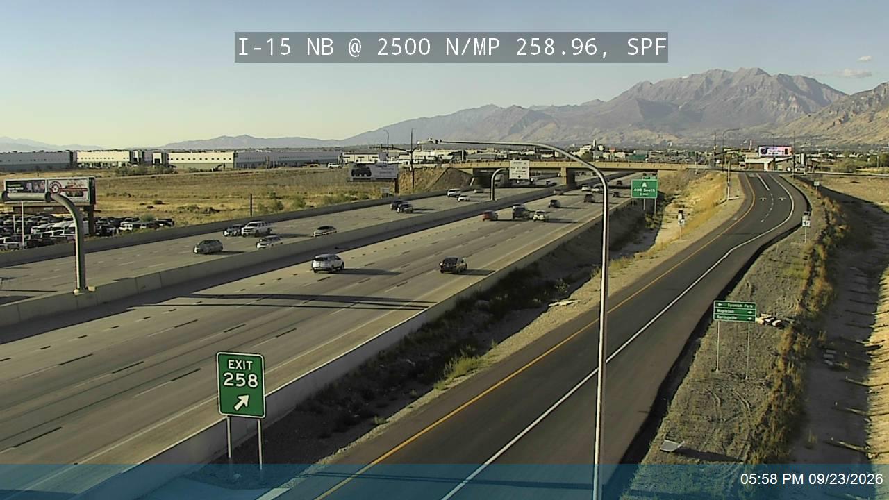 I-15 NB @ 1600 S / MP 258.96, SPF