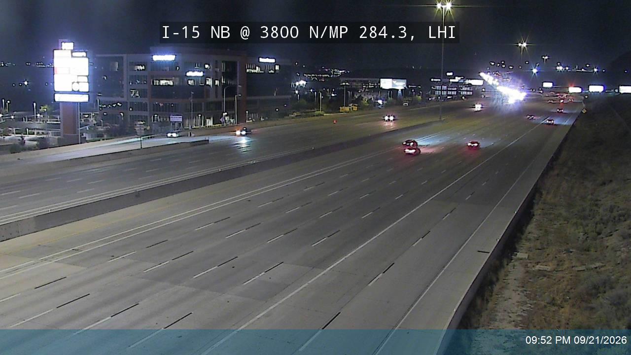 I-15 NB @ 3800 N / Adobe Way / MP 284.3, LHI