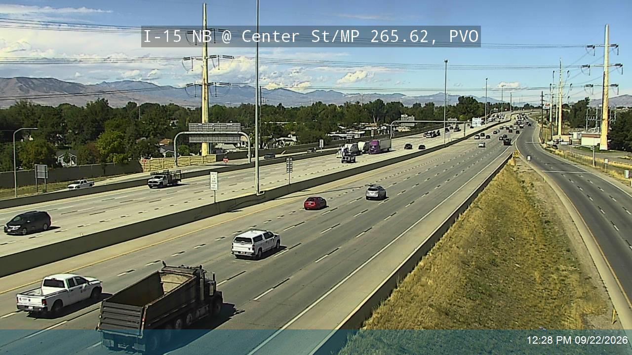 I-15 NB @ Center St / SR-114 / MP 265.62, PVO