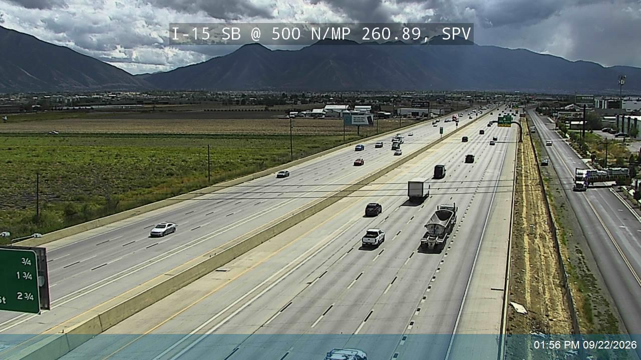 I-15 SB @ 500 N / MP 260.89, SPV
