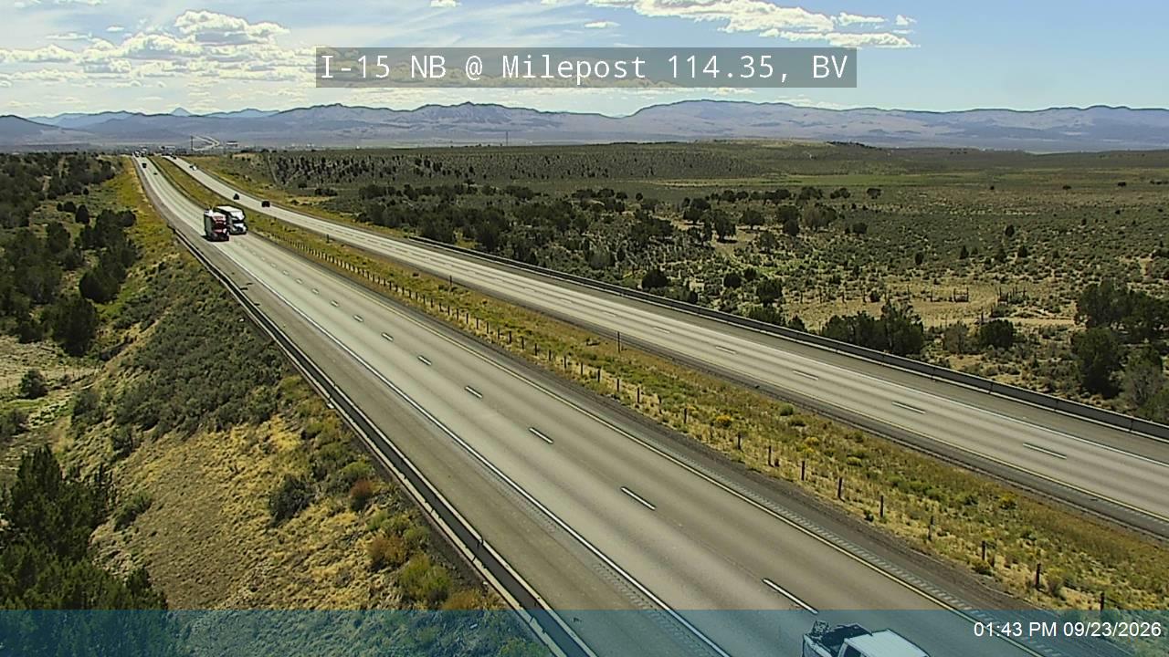 I-15 NB @ Milepost 114.35, BV