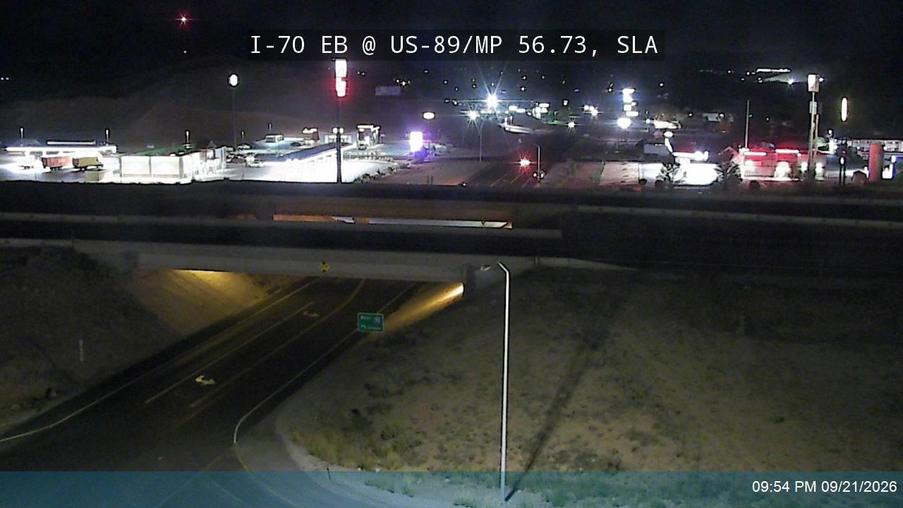 I-70 EB @ State St / US-89 / MP 56.73, SLA