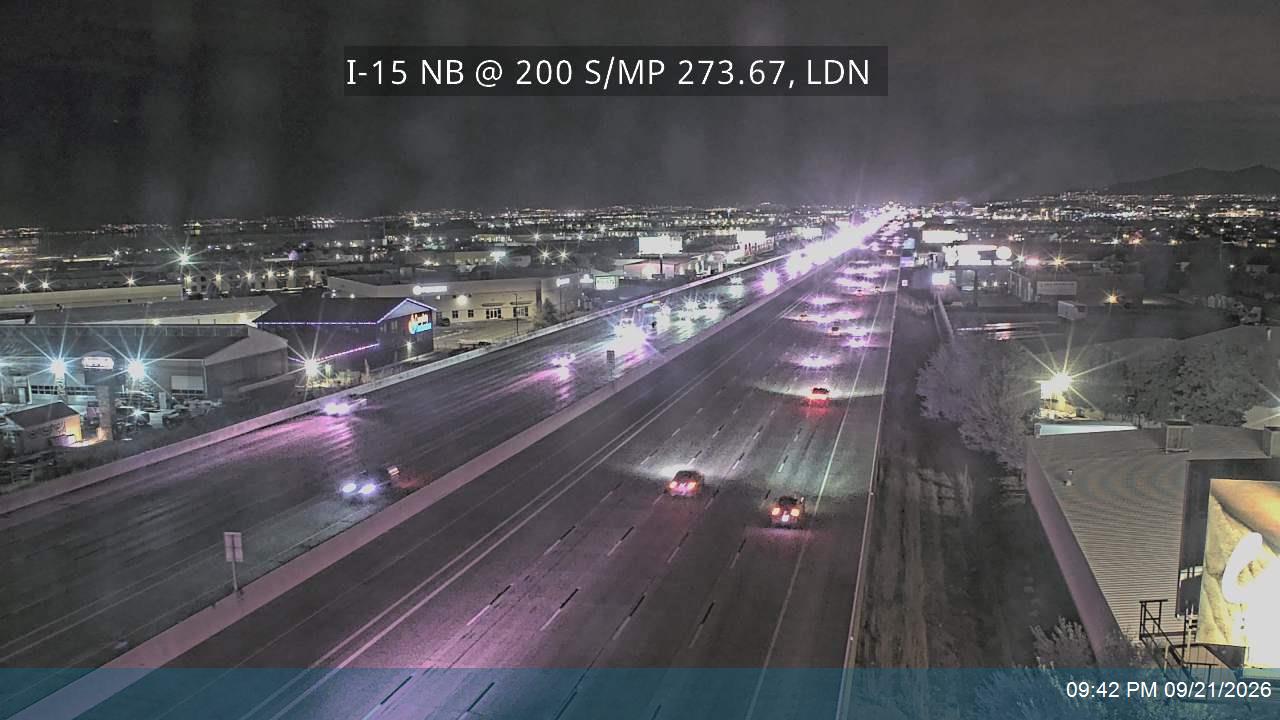 I-15 NB @ 200 S / MP 273.67, LDN