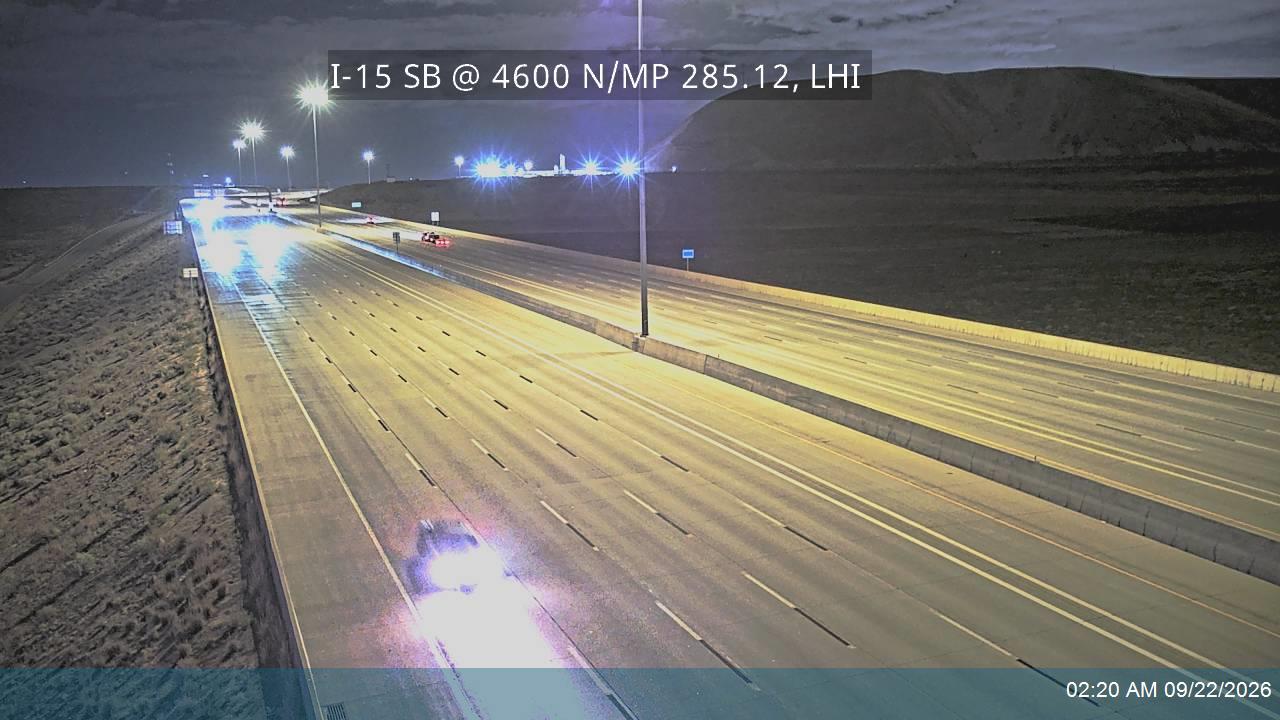 I-15 SB @ 4600 N / MP 285.12, LHI
