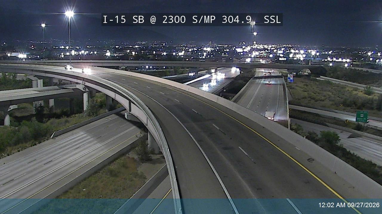 I-15 SB @ 2300 S / MP 304.9, SSL