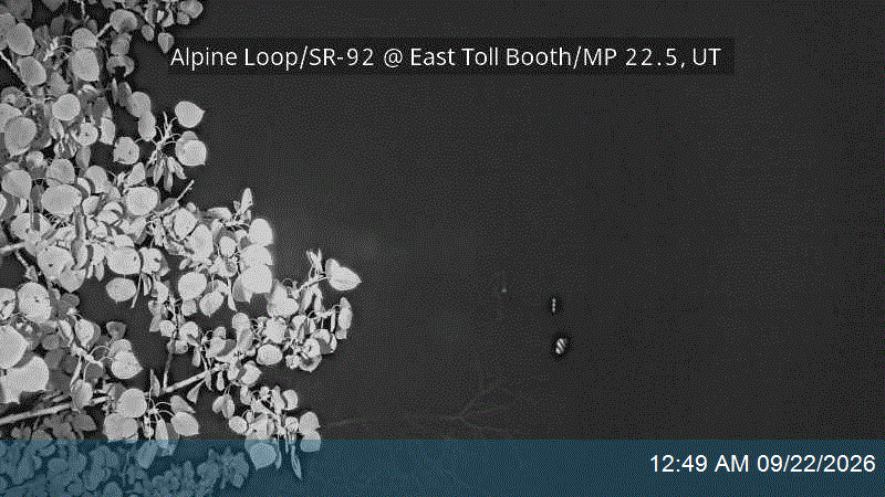 Alpine Loop / SR-92 @ East Toll Booth / MP 22.5, UT