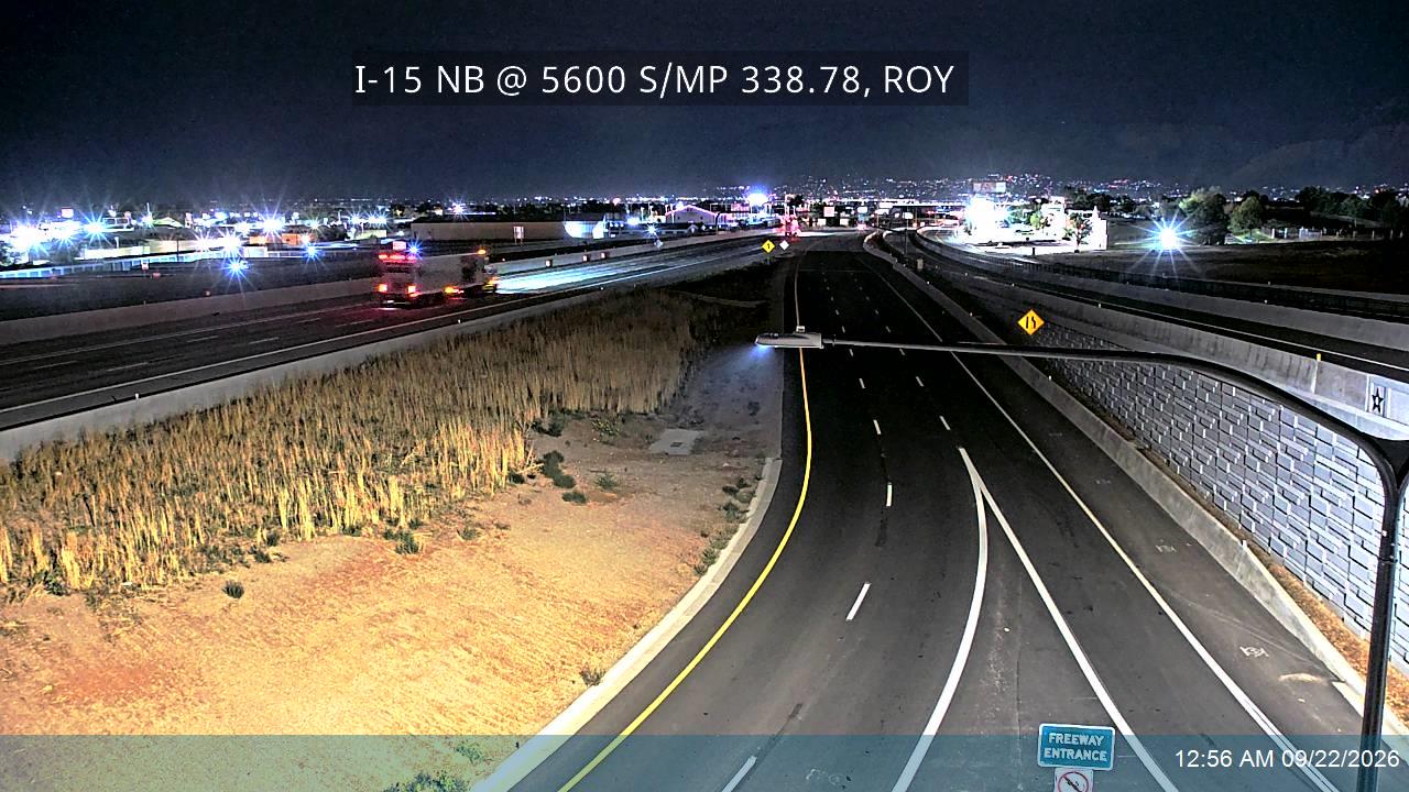 I-15 NB @ MP 338.28 / 5600 S, ROY