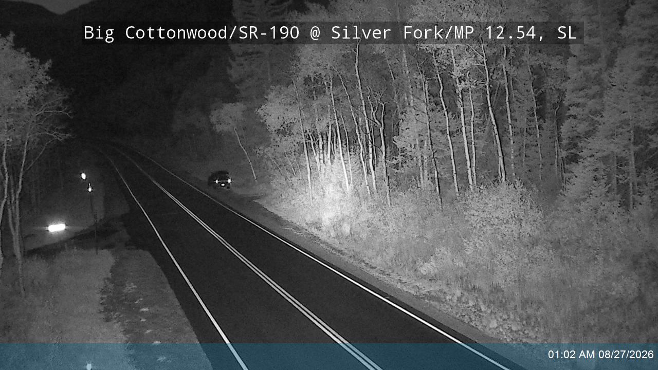 Big Cottonwood Canyon Rd / SR-190 @ Silver Fork / MP 12.54, SL