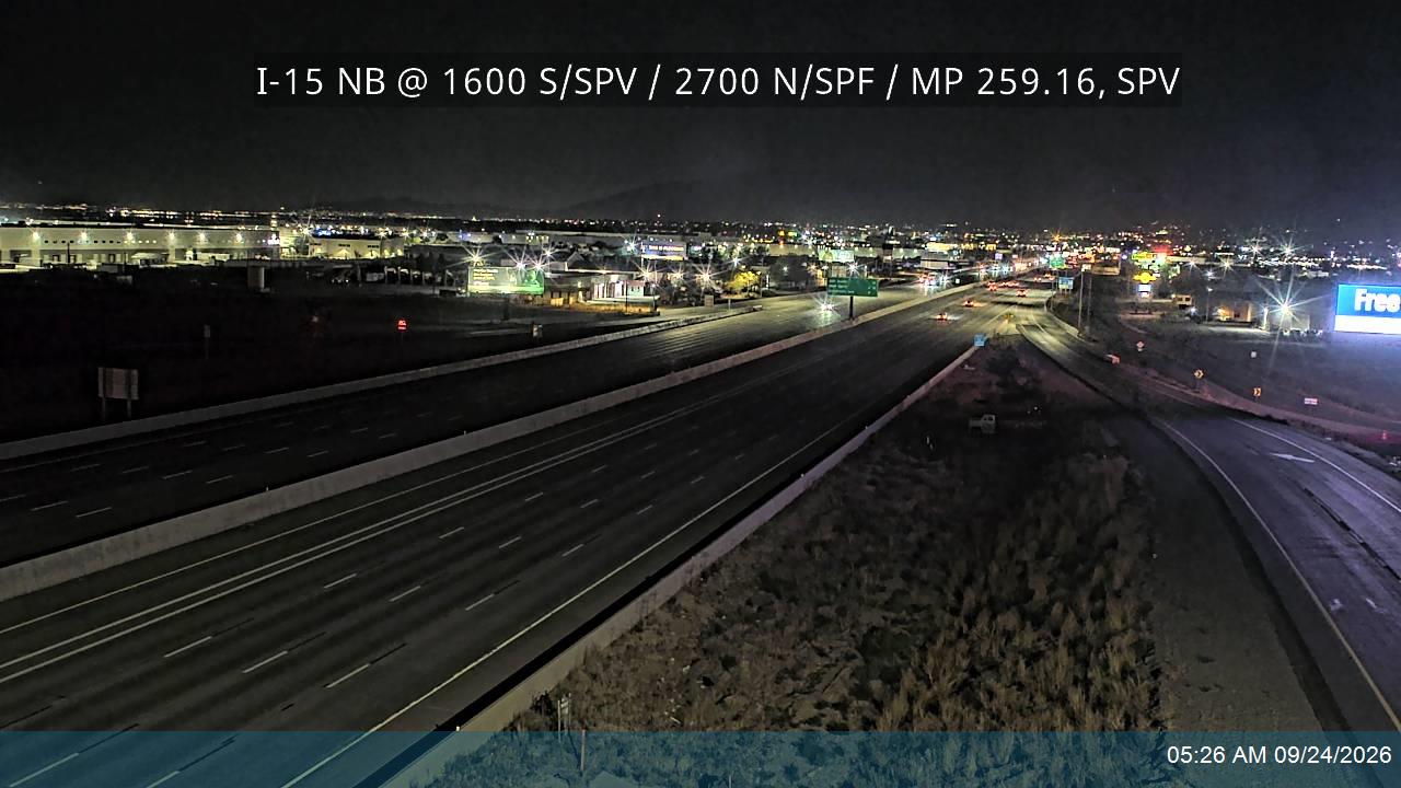 I-15 NB Ramps @ 1600 S,SPV / 2700 N,SPF