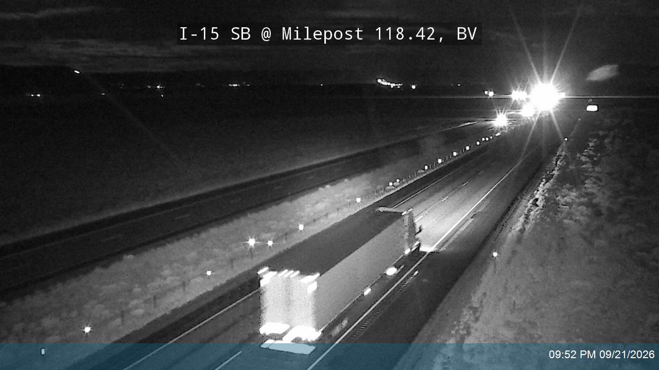 I-15 SB @ Milepost 118.42, BV