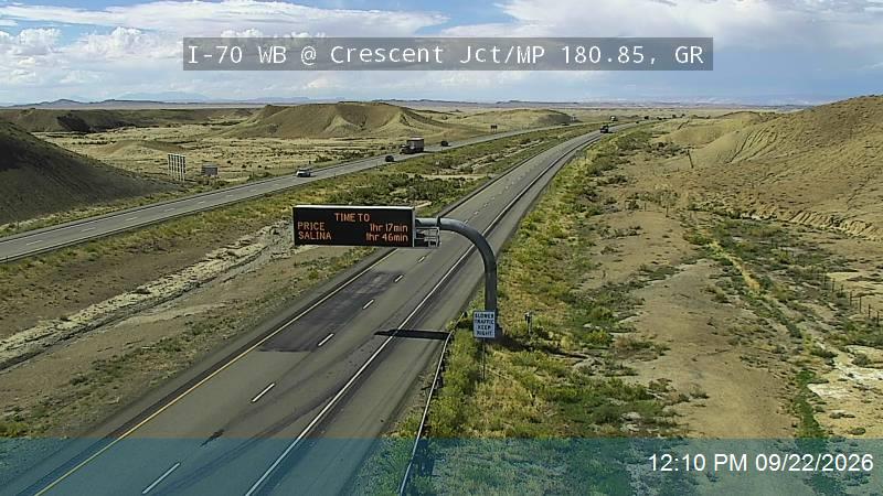 I-70 WB @ Crescent Jct / MP 180.85, GR
